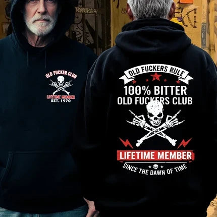 Custom Year Old Fuckers Club Lifetime Member Apparel Hoodie