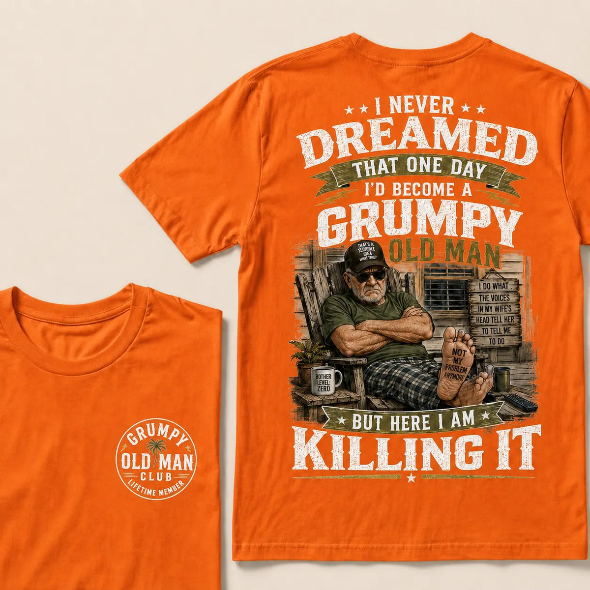 Grumpy Old Man Club T-Shirt – Funny Senior Humor Graphic Tee
