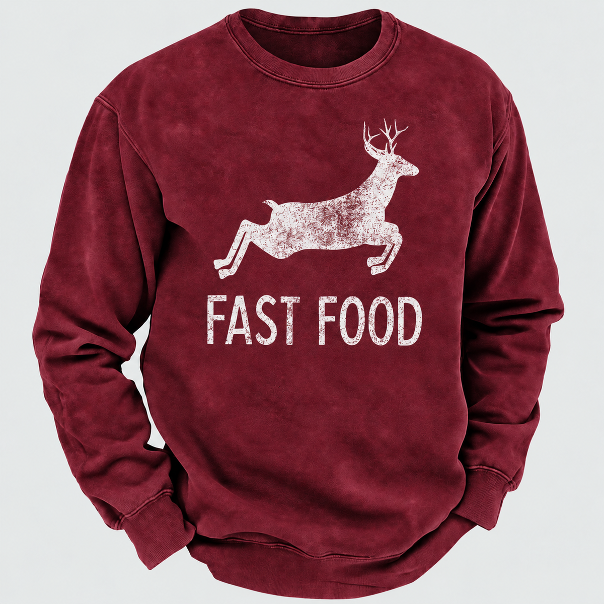 Fast Food Funny Men Hunting Sweatshirt