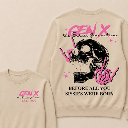 "Gen X – The Badass Generation" Crewneck