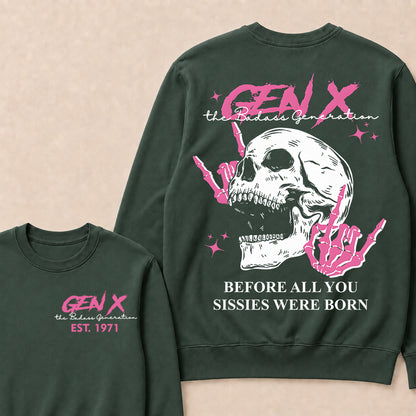 "Gen X – The Badass Generation" Crewneck