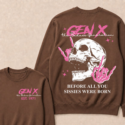 "Gen X – The Badass Generation" Crewneck