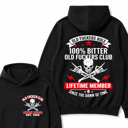 Custom Year Old Fuckers Club Lifetime Member Apparel Hoodie