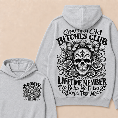 Custom Your Year Grumpy Old Bitches Club Lifetime Member Don't Try Me Hoodie