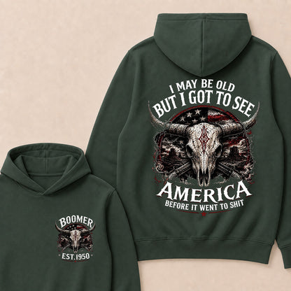 Custom Year "I MAY BE OLD BUT I GOT TO SEE AMERICA" Full Collection Hoodie
