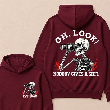 "Oh Look! Nobody Gives A Shit" Custom Year Hoodie