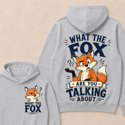 "What The Fox" Confused Shrug Hoodie