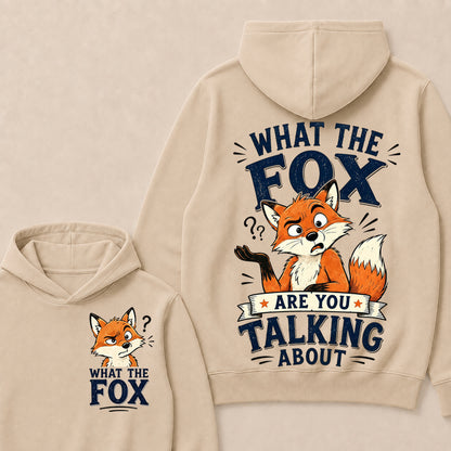 "What The Fox" Confused Shrug Hoodie