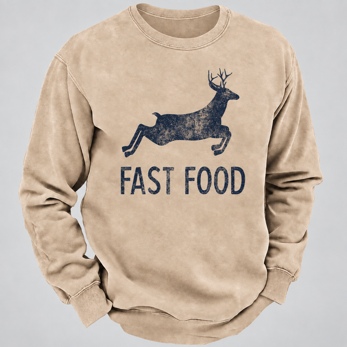 Fast Food Funny Men Hunting Sweatshirt
