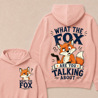 "What The Fox" Confused Shrug Hoodie