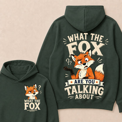 "What The Fox" Confused Shrug Hoodie