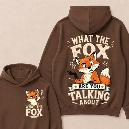 "What The Fox" Confused Shrug Hoodie