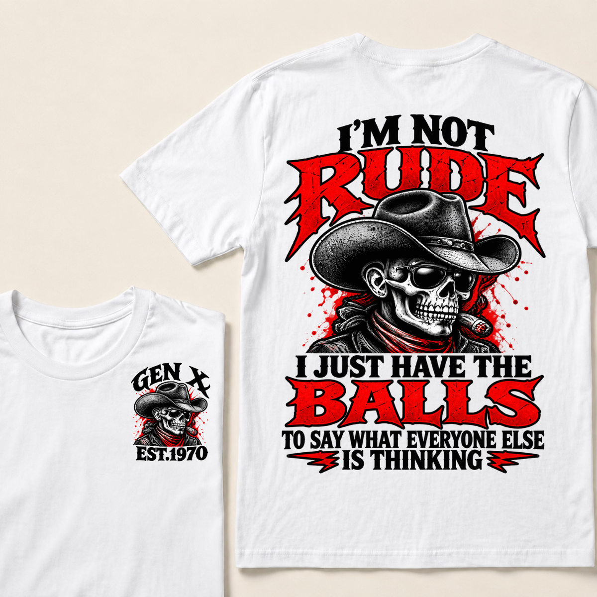 I’m Not Rude. I Just Have the Balls to Say What Everyone Else Is Thinking EST.Year Tee
