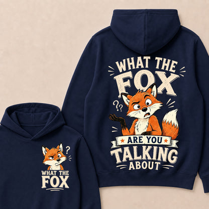 "What The Fox" Confused Shrug Hoodie