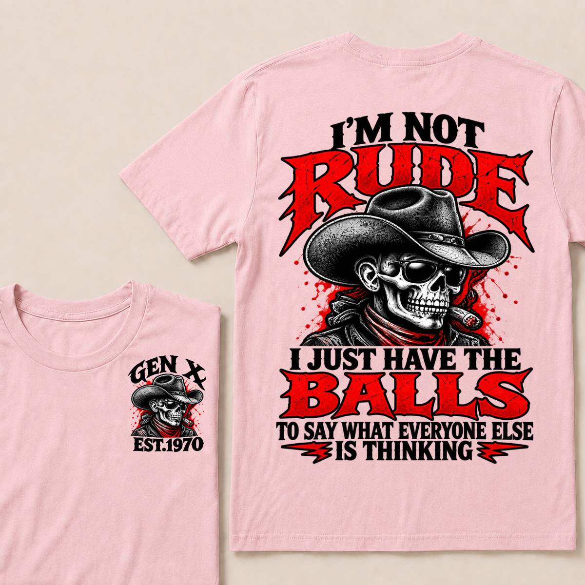 I’m Not Rude. I Just Have the Balls to Say What Everyone Else Is Thinking EST.Year Tee