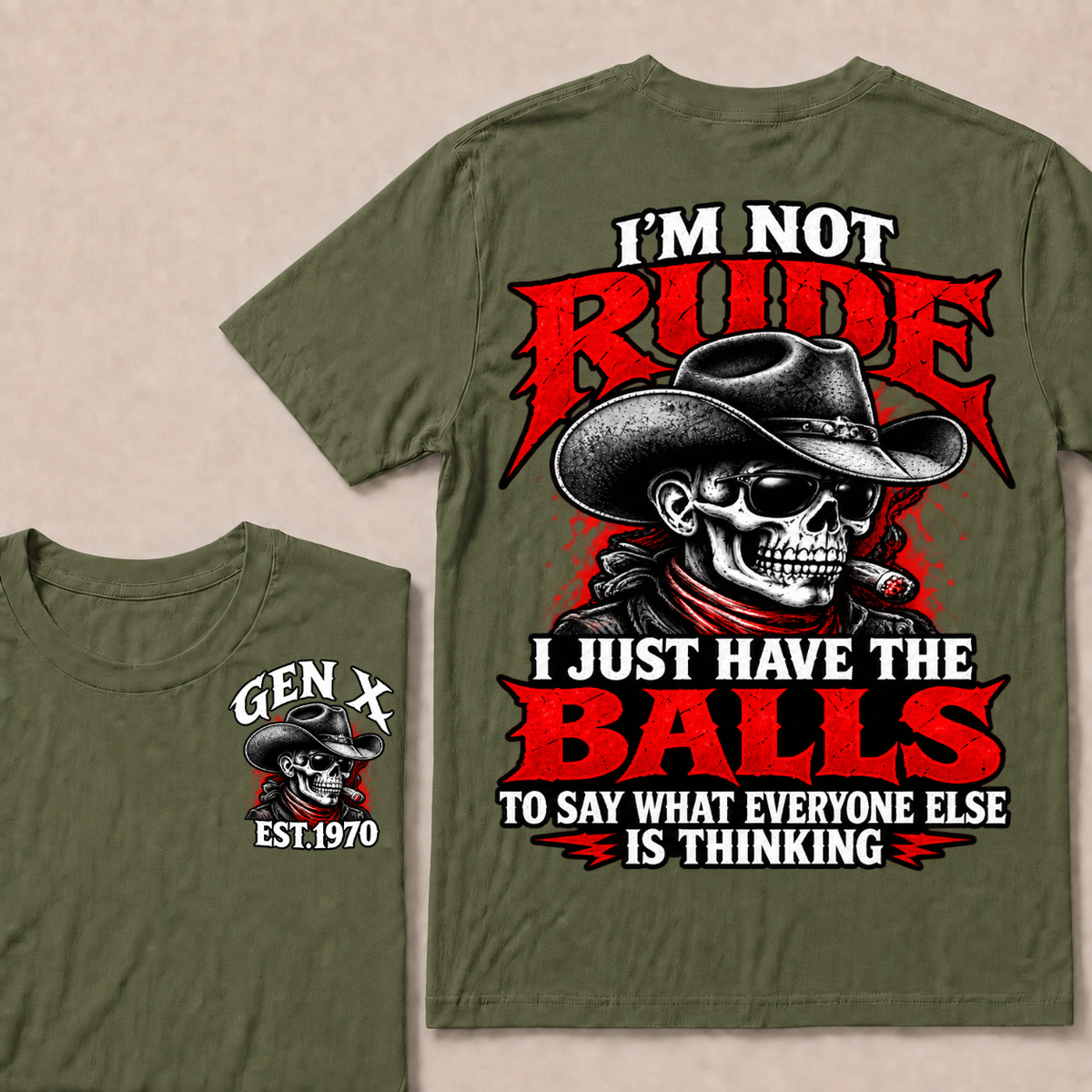 I’m Not Rude. I Just Have the Balls to Say What Everyone Else Is Thinking EST.Year Tee