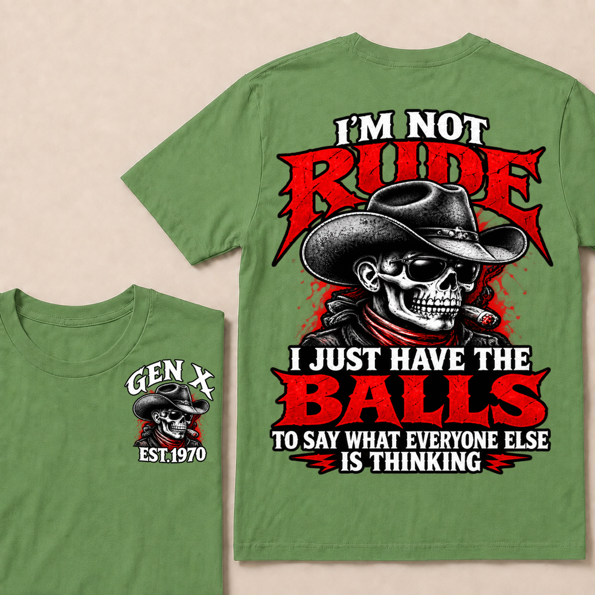 I’m Not Rude. I Just Have the Balls to Say What Everyone Else Is Thinking EST.Year Tee