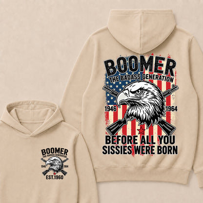 BOOMER The Badass Generation | Eagle, Rifle, and Truth Cool Hoodie