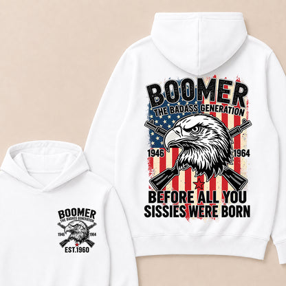 BOOMER The Badass Generation | Eagle, Rifle, and Truth Cool Hoodie