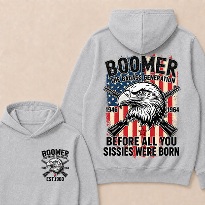 BOOMER The Badass Generation | Eagle, Rifle, and Truth Cool Hoodie