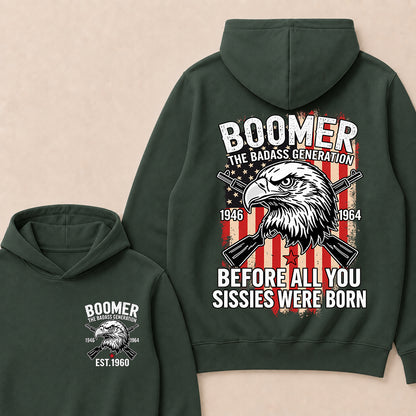 BOOMER The Badass Generation | Eagle, Rifle, and Truth Cool Hoodie