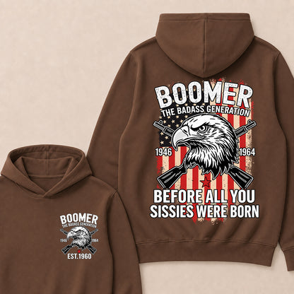 BOOMER The Badass Generation | Eagle, Rifle, and Truth Cool Hoodie