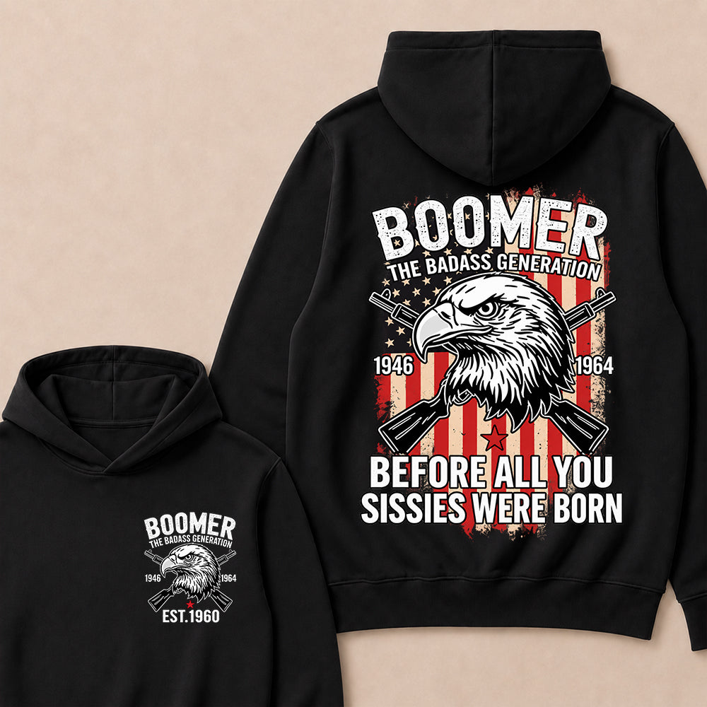 BOOMER The Badass Generation | Eagle, Rifle, and Truth Cool Hoodie