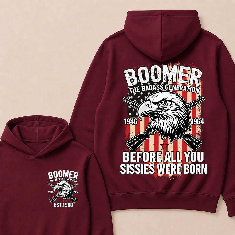 BOOMER The Badass Generation | Eagle, Rifle, and Truth Cool Hoodie