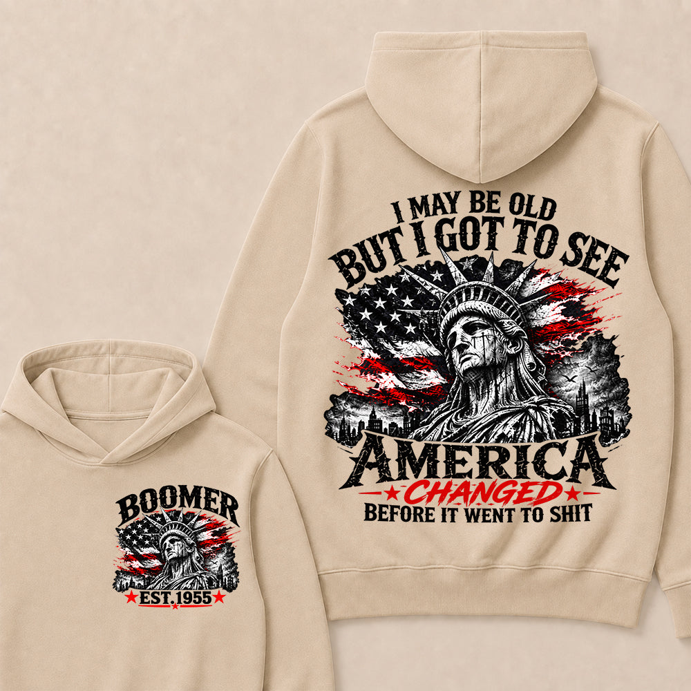 Custom Year "I MAY BE OLD BUT I GOT TO SEE AMERICA" Full Collection Hoodie
