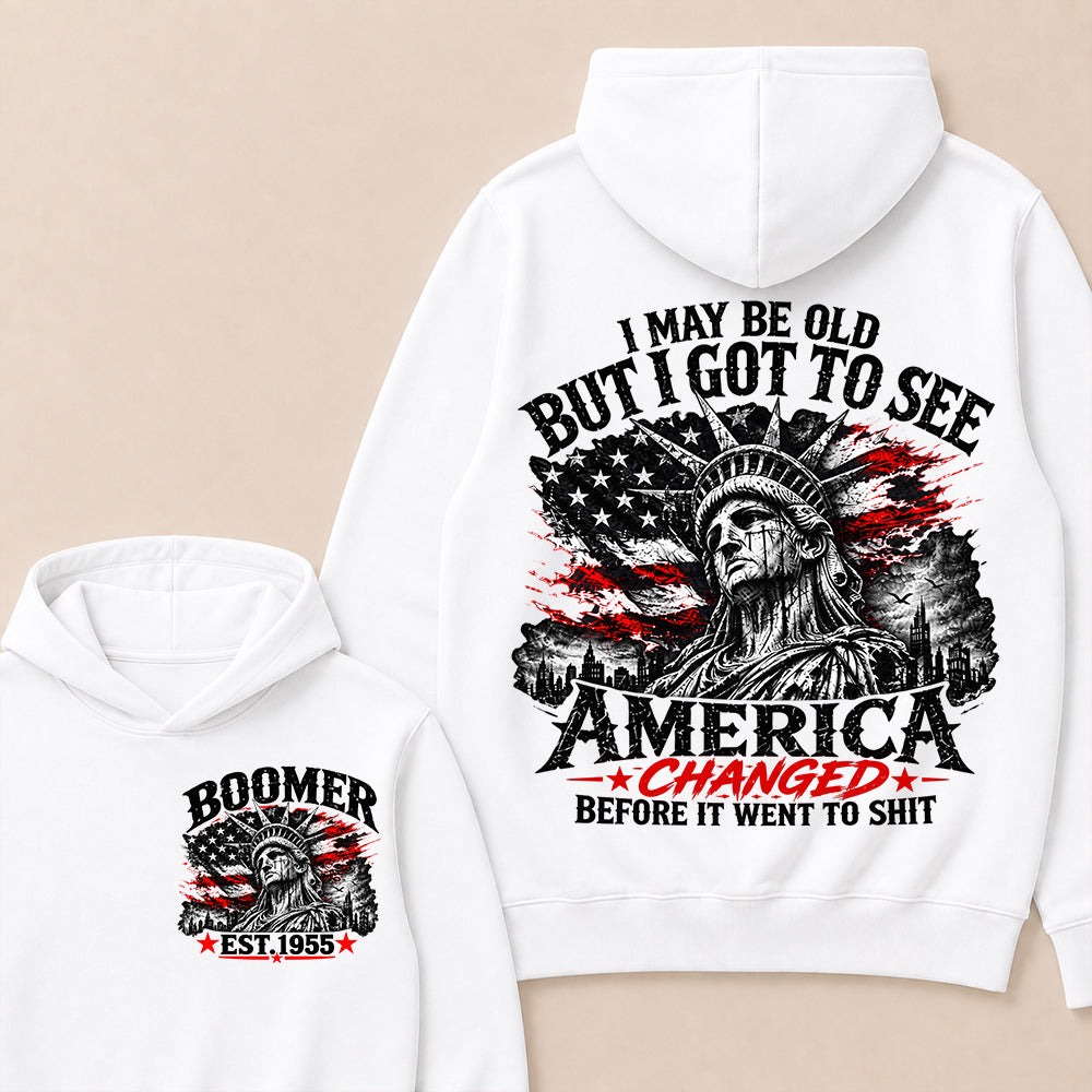 Custom Year "I MAY BE OLD BUT I GOT TO SEE AMERICA" Full Collection Hoodie