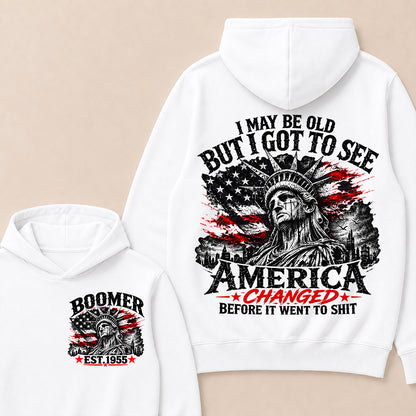 Custom Year "I MAY BE OLD BUT I GOT TO SEE AMERICA" Full Collection Hoodie
