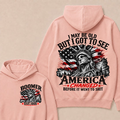 Custom Year "I MAY BE OLD BUT I GOT TO SEE AMERICA" Full Collection Hoodie
