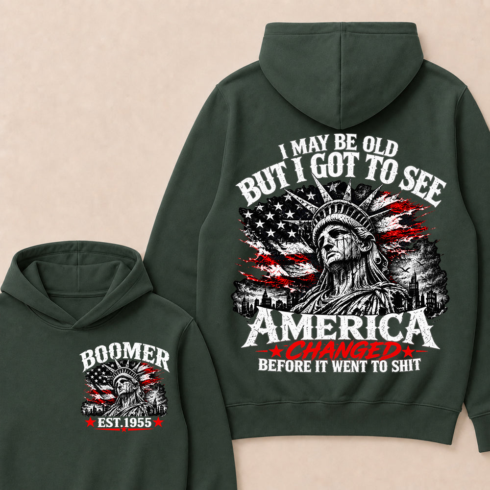 Custom Year "I MAY BE OLD BUT I GOT TO SEE AMERICA" Full Collection Hoodie