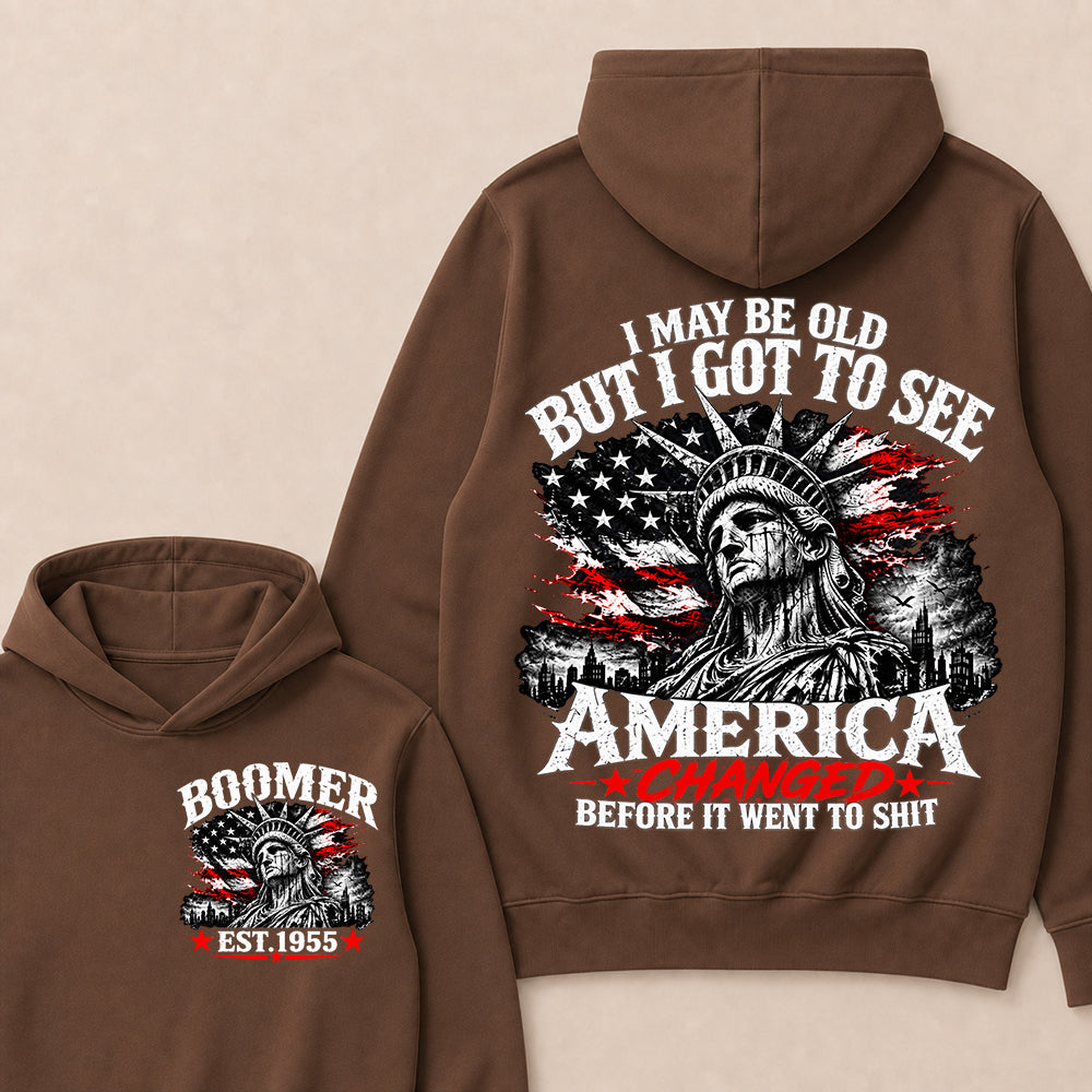 Custom Year "I MAY BE OLD BUT I GOT TO SEE AMERICA" Full Collection Hoodie