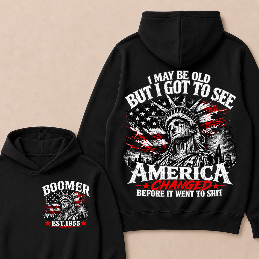 Custom Year "I MAY BE OLD BUT I GOT TO SEE AMERICA" Full Collection Hoodie