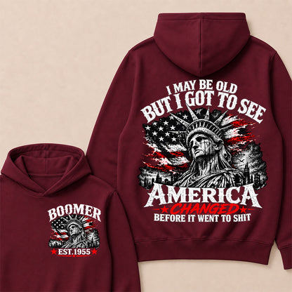 Custom Year "I MAY BE OLD BUT I GOT TO SEE AMERICA" Full Collection Hoodie