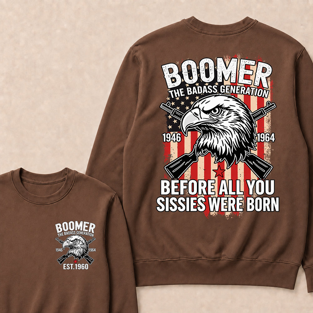 BOOMER The Badass Generation | Eagle, Rifle, and Truth Sweatshirt