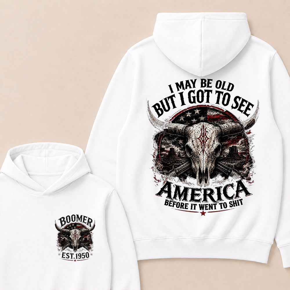 Custom Year "I MAY BE OLD BUT I GOT TO SEE AMERICA" Full Collection Hoodie