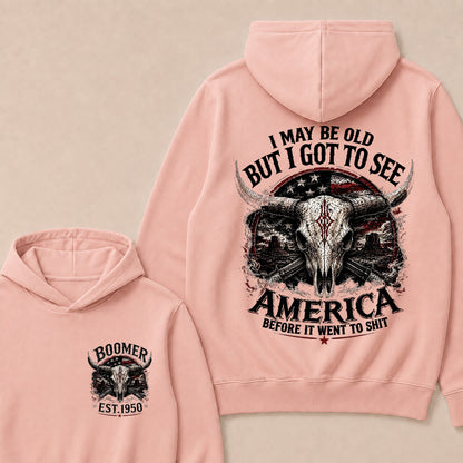 Custom Year "I MAY BE OLD BUT I GOT TO SEE AMERICA" Full Collection Hoodie