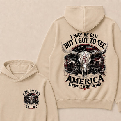 Custom Year "I MAY BE OLD BUT I GOT TO SEE AMERICA" Full Collection Hoodie