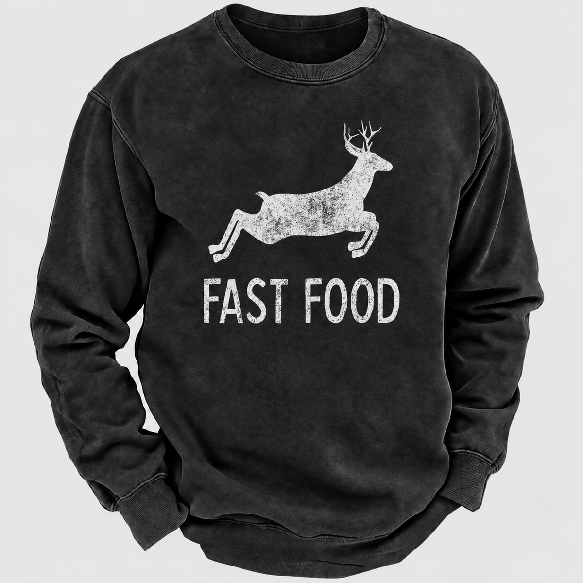 Fast Food Funny Men Hunting Sweatshirt