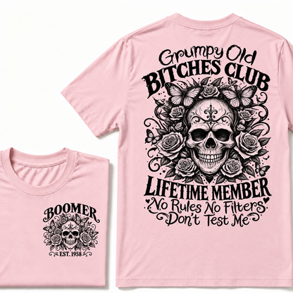 Custom Your Year Grumpy Old Bitches Club Lifetime Member Don't Try Me T-Shirt