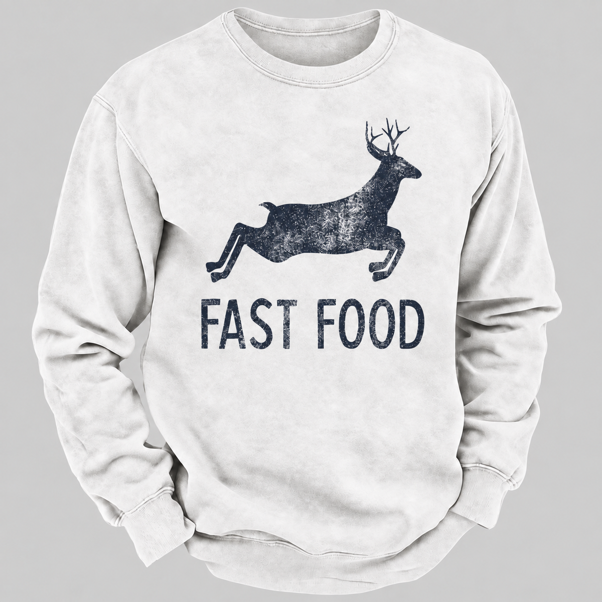 Fast Food Funny Men Hunting Sweatshirt