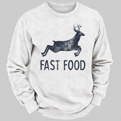 Fast Food Funny Men Hunting Sweatshirt