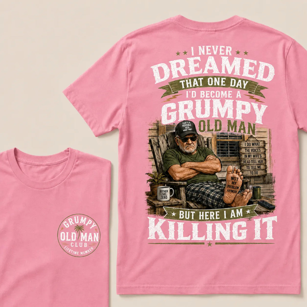 Grumpy Old Man Club T-Shirt – Funny Senior Humor Graphic Tee