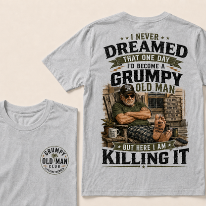 Grumpy Old Man Club T-Shirt – Funny Senior Humor Graphic Tee
