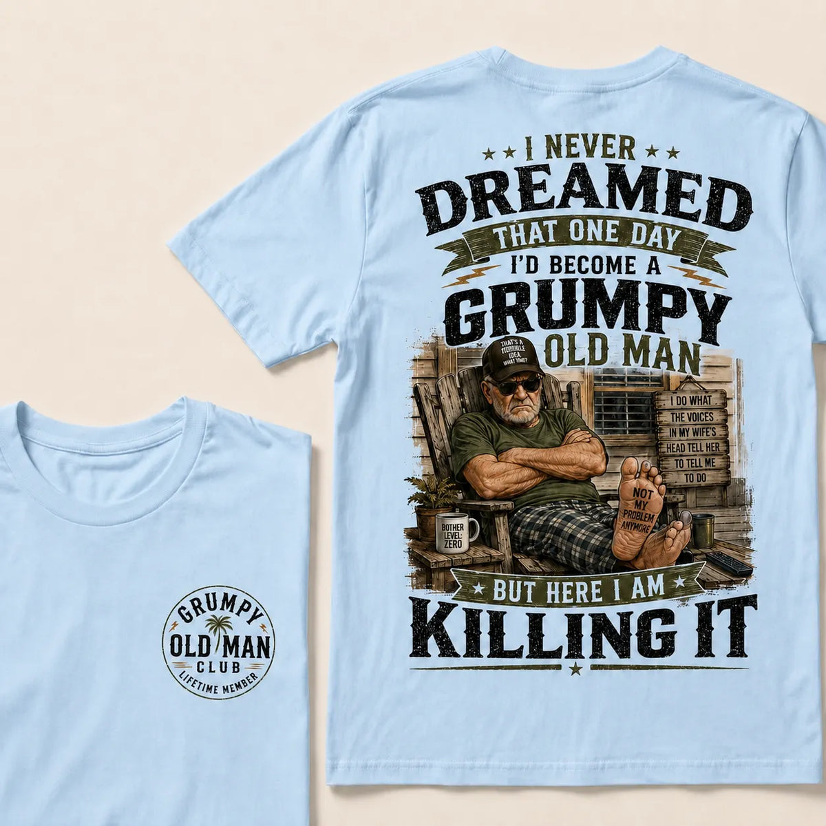 Grumpy Old Man Club T-Shirt – Funny Senior Humor Graphic Tee